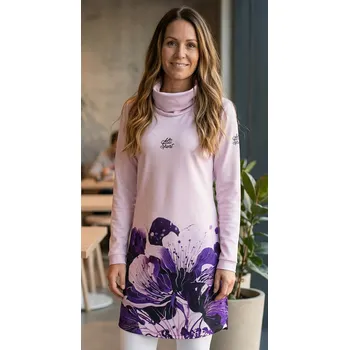 Dámská mikina Dámská prodloužená mikina premium ALTISPORT VOJ/ALW090MI06 FIALOVÁ XXXL