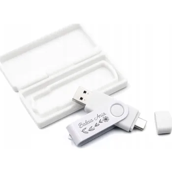 USB flash disk Flash disk TWISTER KRABIČKA 128GB 3.0 USB-C gravírování loga křest svaté přijímání svatba