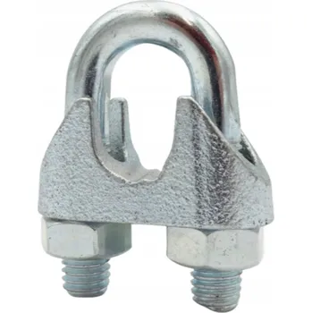 Lany SVORKA PRO LANO 12 mm 10 ks! LANOVÁ svorka TYPU KABÁLKOVÝ, pozink, pro ocelové lano