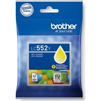 Brother LC-552Y (inkoust yellow, 550 str.) LC552Y