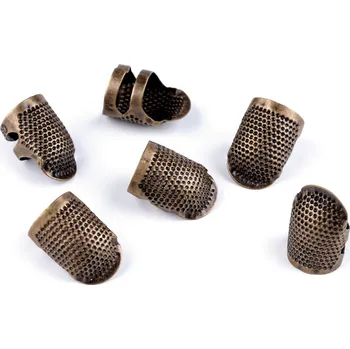 Rybářský háček Náprstek kovový, nastavitelná velikost staromosaz 10 ks