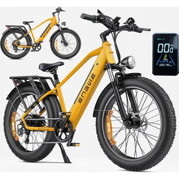 Elektrokolo Rower Elektryczny ENGWE E26 Gruba Opona 48V 16AH 250W 25km/h 140km žluté