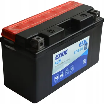 Motobaterie EXIDE AGM ET7B-BS / YT7B-BS 12V 6,5Ah 85A L+