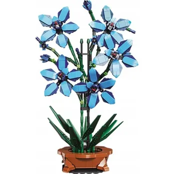 ostatní stavebnice STAVEBNICE KVĚTY MODRÉ orchidej s Lotosovým květem
