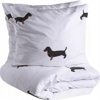 Povlečení Povlečení WINNIE bavlněné s jezevčíky 160 x 200 cm HOMLA