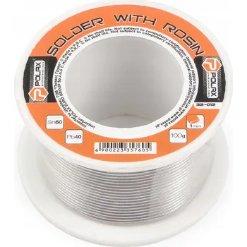 Páječka Cín pro pájení, pájecí pojivo 1 mm 100 g s kalafunou POLAX 32-012