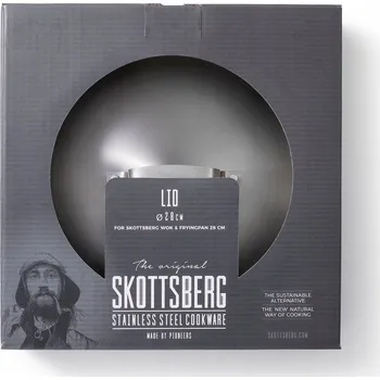 Hrnec UNIVERZÁLNÍ OCELOVÁ POKLICE NA HRNEC PÁNVE SKOTTSBERG STEEL 28 CM K3