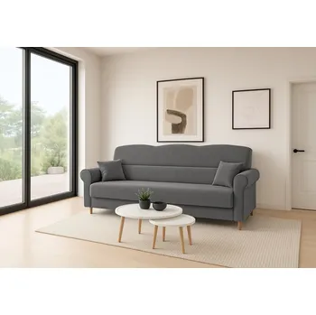 Sedací souprava Třímístná pohovka Florine 6 s rozkládací funkcí - šedá