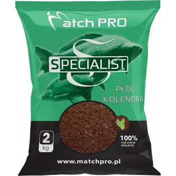 Návnadová surovina Návnada Match Pro pro plavanou a feeder 2,02 kg Specialist Plotice Koriandr