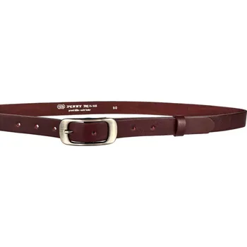 Módní doplněk PENNY BELTS Kožený opasek 17395 bordo - 105 cm