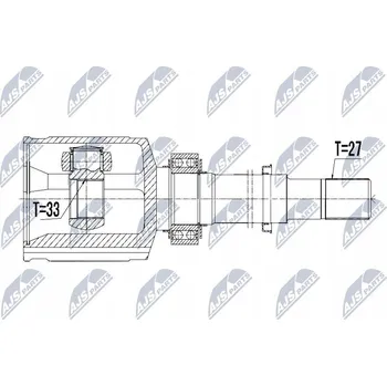 Poloosa kola NTY NPW-NS-058 Sada kloubu, hnací hřídel