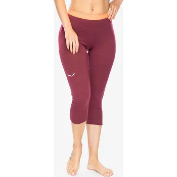 Dámské legíny Dámské legíny Salewa Boe Alpine Merino 3/4 Tight - červené 38 (M)