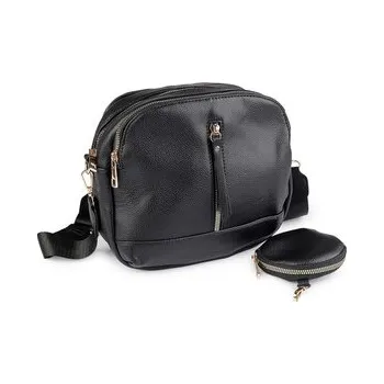 Kabelka Dámská kabelka s pouzdrem 25x21 cm - 1 ks - 3 černá