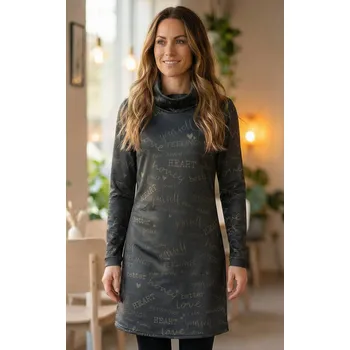 Dámská móda Dámská prodloužená mikina premium ALTISPORT VOJ/ALW067MI06 TMAVĚ HNĚDÁ XS