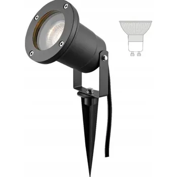 Venkovní osvětlení LED Reflektorová lampa BLACK zahradní IP54 zapichovací GU10 ČERNÁ