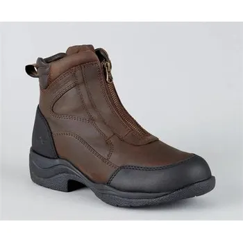 Jezdecká obuv Kožené boty Premier Equine Vinci se zipem, hnědé vel. 38