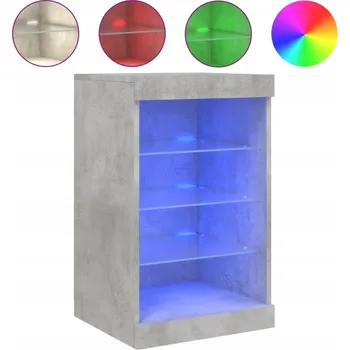 Komoda Komoda LED beton 41x37x67 cm šedá
