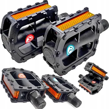 Pedál na kolo Dětské platformové pedály JET závit 9/16" černé 80/58mm P056