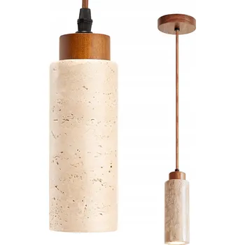 Kinkiet Led Stropní svítidlo Stropní Svítidlo Přírodní Kámen Dřevo Béžová