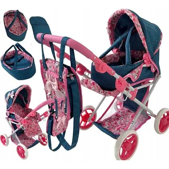 Kočárek pro panenku Kočárek pro panenky 2 v 1 MarioToys 9346