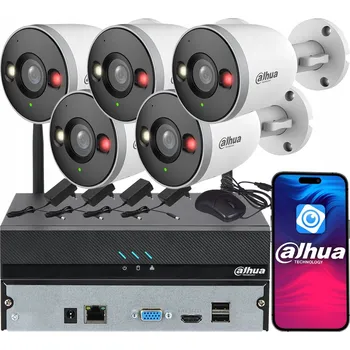 Bezpečnostní kamera Monitorovací sada Dahua s 5 kamerami IPC-F5DP-IL 5MPx Smart Dual Light Audio