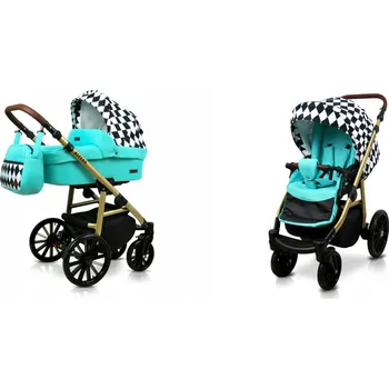 Kočárek Dětský kočárek 2v1 BabyLux Aspero ALU - hluboký kočárek a sportovní verze