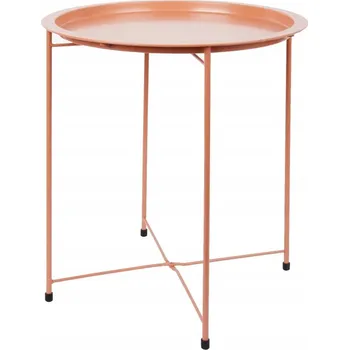 Konferenční stolek Stolek STUDIO HOME CARDSPLITTER.PL kulatý 46 x 3 x 52 cm černá perlová barva