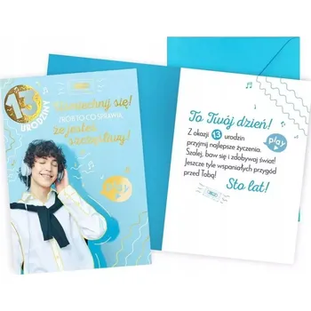 Obraz Přání k narozeninám V-090 13 let (číslice, chlapec)