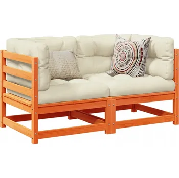 Sada zahradního nábytku dřevěná VidaXL béžová 2 ks