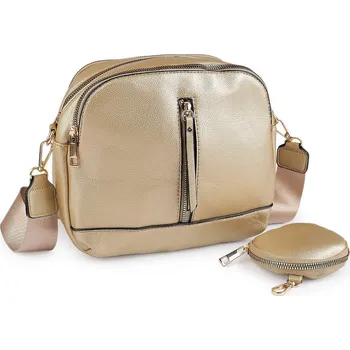 Kabelka Dámská kabelka s pouzdrem 25x21 cm, barva 1 zlatá sv.