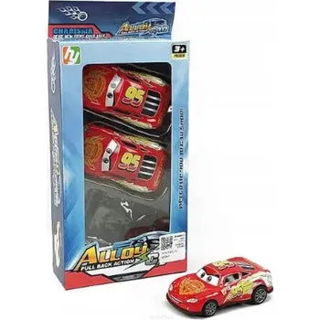 autíčko SADA AUTÍČEK - KOVOVÉ AUTÍČKO 10 CM MCQUEEN - 3 KUSY