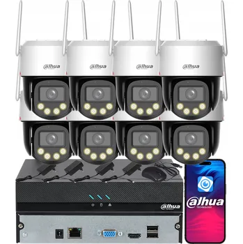 Bezpečnostní kamera Monitorovací sada Dahua s 8 WiFi kamerami 5MPx P5F-PV-PRO WizColor LED AI