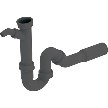 Granitový dřez Sifon Schock 629229G, 1 1/2 palce s přípojkou na myčku, šedá