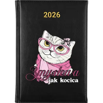 Kalendář Knižní kalendář 2026 A5 FunnyCase černý