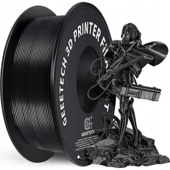 Filament GEEETECH filament černý pro 3D tisk 1 kg, 1,75 mm PLA, 3D tiskárna