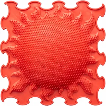 Obraz Ortoto Svítící Slunce (Půlkruhová podložka) světle červená