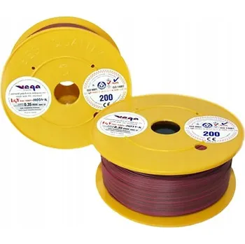 elektrický kabel Kabel LGY/H05V-K 0,35 mm2 200 m Hnědo-Fialový