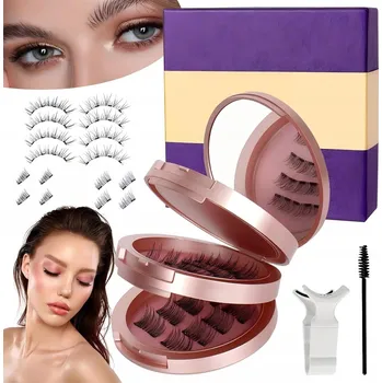 Umělé řasy Magnetické řasy s opakovaně použitelné aplikátorem 3D Natural Look