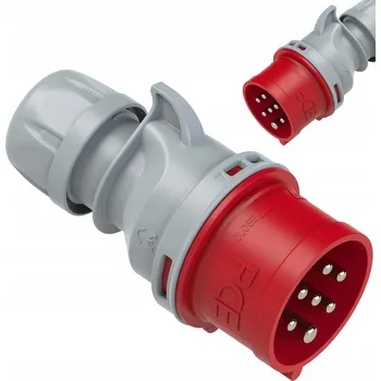 Elektrická zásuvka Přenosná zásuvka SHARK 32A 400V 5P+Z+N IP44 PCE