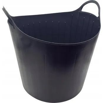 ELASTICKÝ KOŠ NA PRÁDLO UNIVERZÁLNÍ 42L GRAFIT VELKÝ PEVNÝ PVC