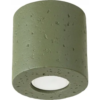 Stropní Svítidlo kulatý SOLLUX LIGHTING 10 x 10 cm zelený