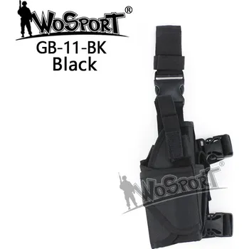 Airsoft Wosport WST univerzální stehenní pouzdro TORNADO, pro praváky - Černá