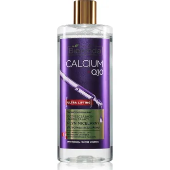 Kosmetika Bielenda Calcium + Q10 Concentrated cleansing and moisturizing micellar fluid čisticí micelární emulze s protivráskovým účinkem 500 ml