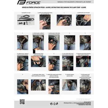 popruh pro přilbu ALVARO XS-S, černý