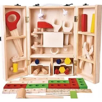 Dřevěná hračka Dřevěná bedna s nářadím, artyk