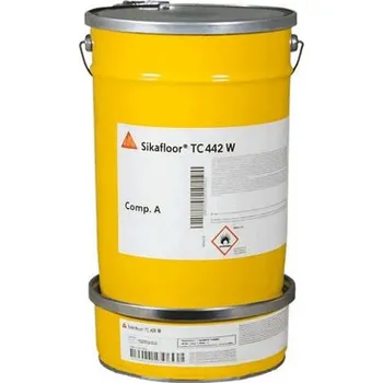 Samonivelační stěrka Sika Sikafloor® TC 442 W · Polyuretanový vrchní nátěr na vodní bázi · komp. A+B · CG2 · 10kg
