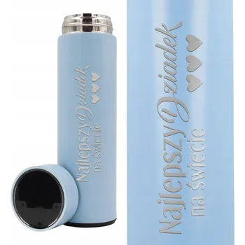 Termoska Termoska Modrý s LED Displejem Dárek Pro Dědečka Ke Dni Dědečků Nejlepší Dědeček