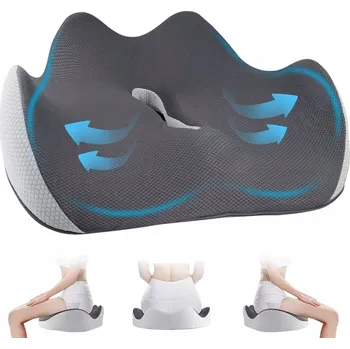 Polštář KOMFORTNÍ SEDACÍ POLŠTÁŘ S PROTISKLUZOVOU SPODNÍ STRANOU ŠEDÁ