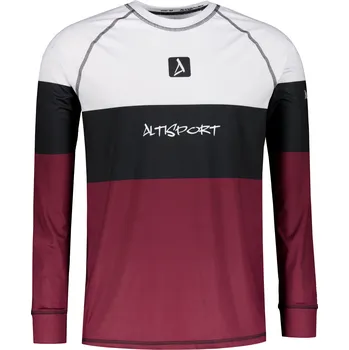 Pánské funkční termo triko s dlouhým rukávem premium ALTISPORT VOJ/ALM051TER01 VÍNOVÁ 4XL