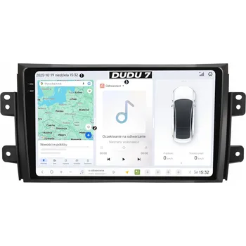 Autorádio DUDUAUTO AUTORÁDIO S NAVIGACÍ SUZUKI SX-4 FIAT SEDICI ANDROID DUDU7 QLED 12GB